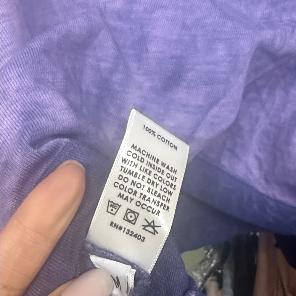 Cotton Citizen Tokyo Violet Gradient Long Sleeve Tee - Picture 8 of 9